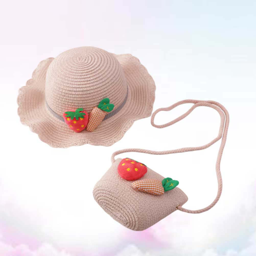 Sun Hat Wide Brim - 1 Set de Sombrero de Paja