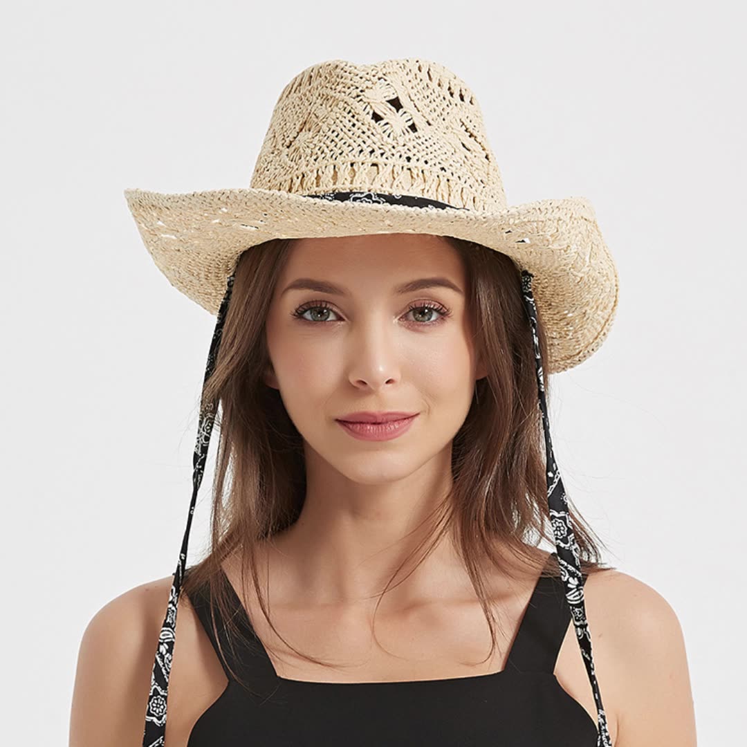 Cowboy Hat Straw - Sombrero de vaquero de paja de