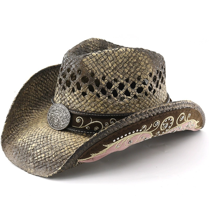 Cowboy Hat Straw - Sombreros de Paja Estilo Vacacional para