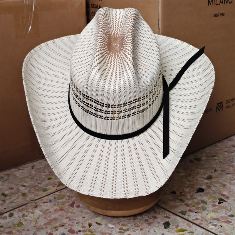Cowboy Hat Straw - Sombrero de Vaquero Colorido con Borde