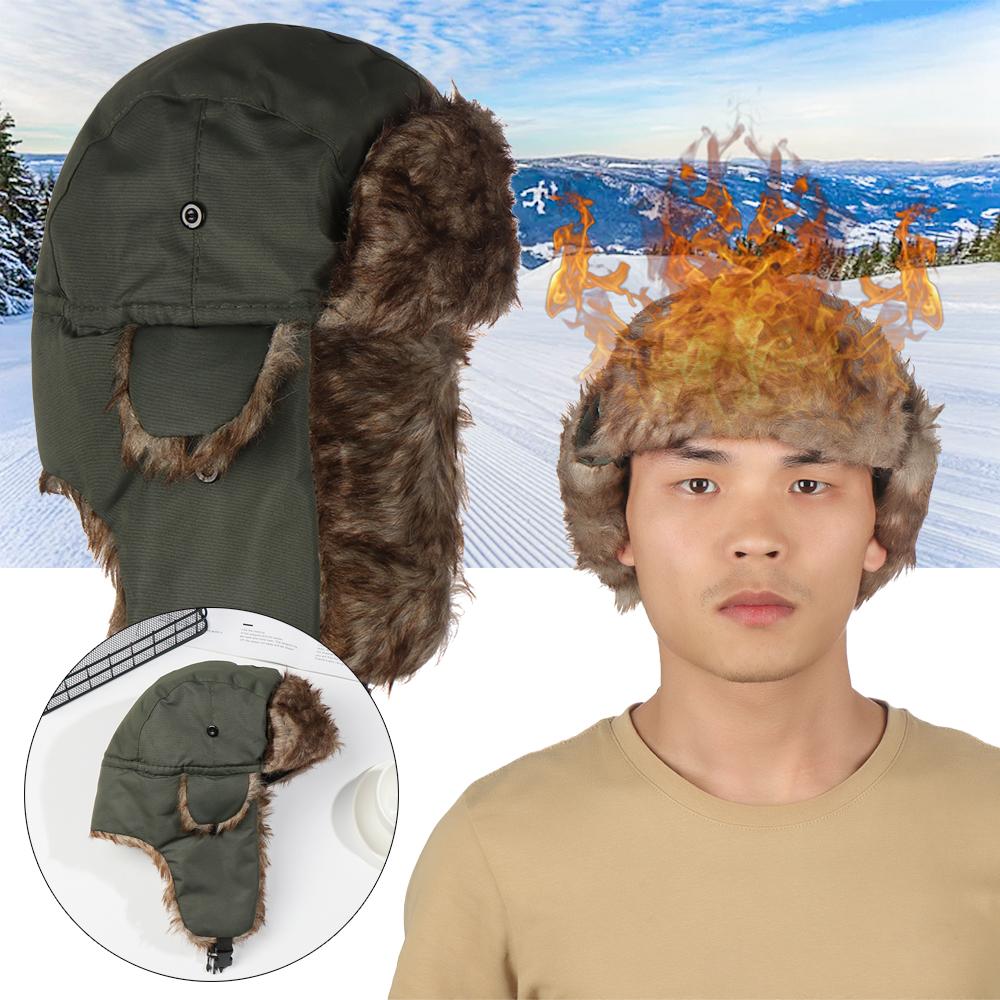Trapper Hat Ear Flap - Gorro de invierno cálido con orejeras,