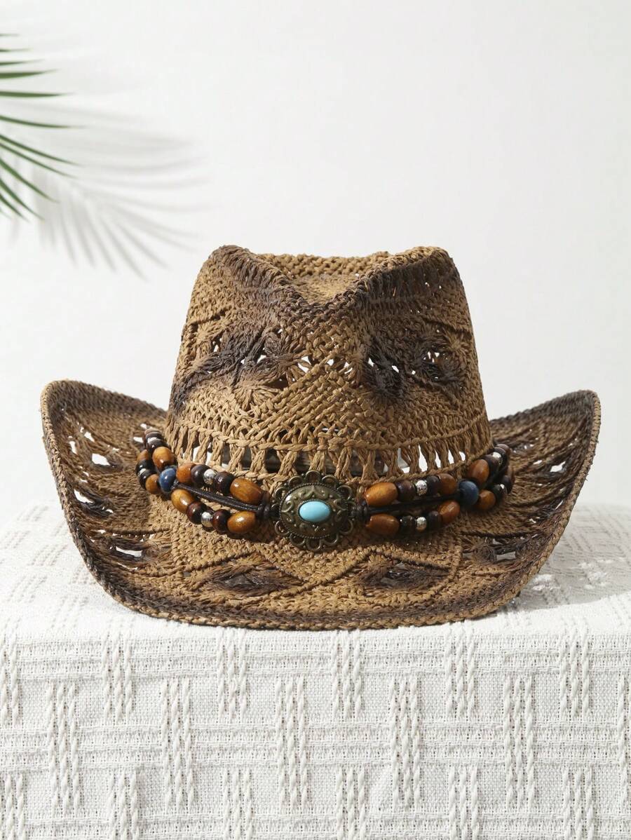 1 Unidad Sombrero de Vaquera U - Cowboy Hat Straw reseña y precio